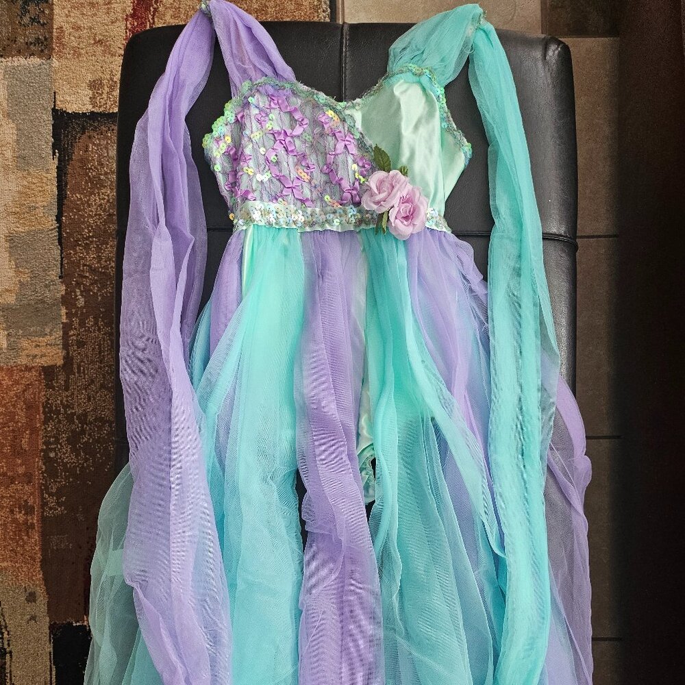 Curtain Call Costumes Lilac & Mint Maypole Girl/Teen Dance Costume